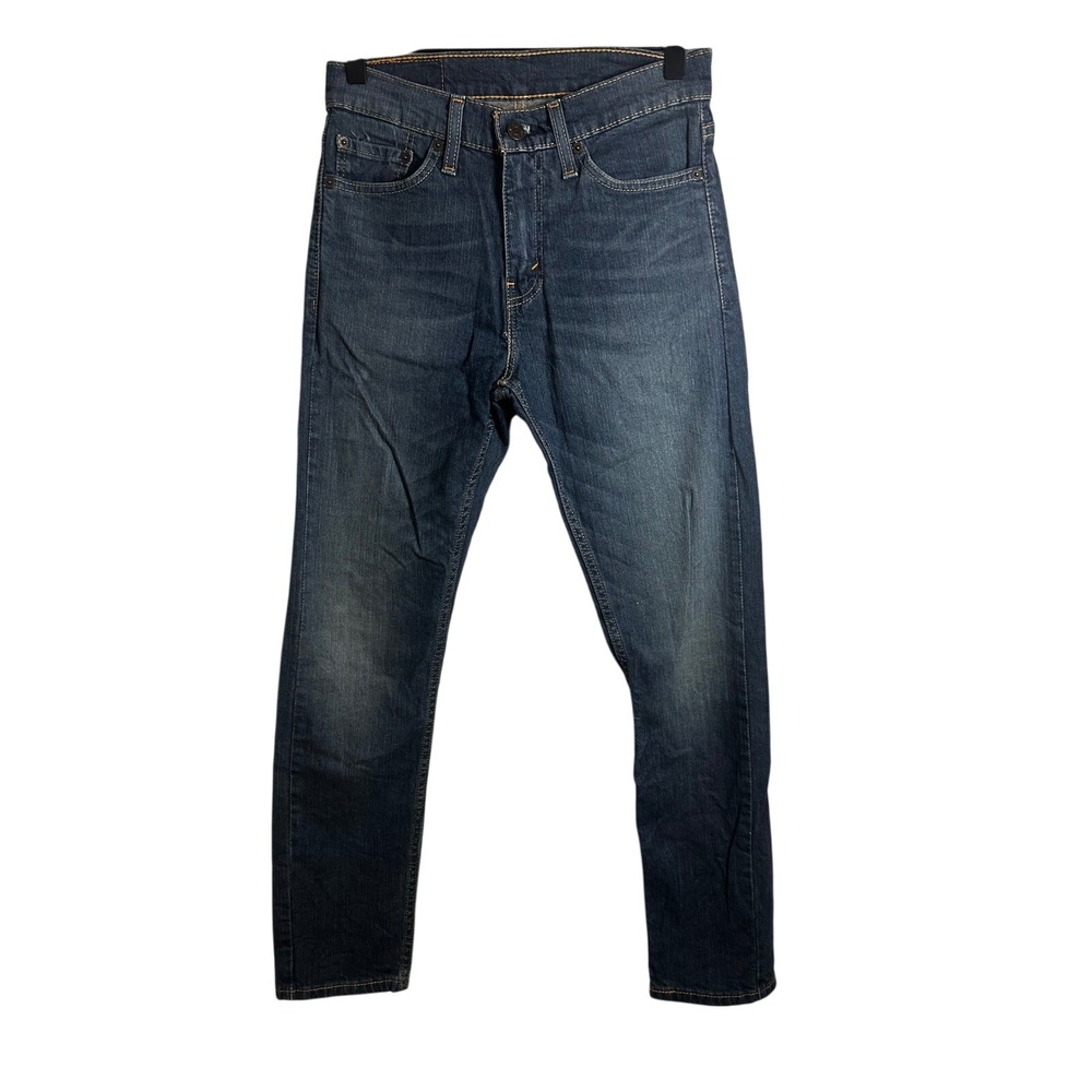 Levis 510 Skinny Fit Mens Jeans 28x30 Dark‎ Wash Indigo Blue Stretch 05510-0336